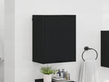 Bathroom Cabinet Wall-mounted with Door Black 39 x 23.5 x 65 cm 883385