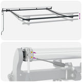 Awning Frame Retractable Anthracite 2.5 x 2 m Metal 42002552