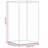 Display Box Transparent 20x20x38 cm Acrylic 154898