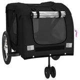 Pet Bike Trailer Black Oxford Fabric and Iron 93898