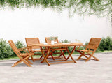 Folding Garden Chairs 4 pcs 57x66x95 cm Solid Wood Acacia 3214474