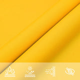 Sunshade Sail Oxford Fabric Rectangular 2.5x5 m Yellow 135594