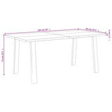Dining Table 150x90x75 cm Solid Wood Acacia 353298