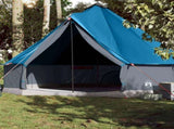 Family Tent Tipi 10-Person Blue Waterproof 94595