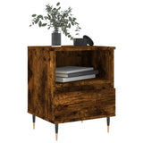 Bedside Cabinets 2 pcs Smoked Oak 40x35x50 cm Engineered Wood 830615