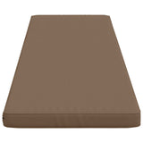 2-Piece Bench Cushions VUGHT 2 pcs 100% Polyester Taupe 952217