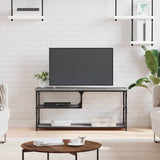 TV Cabinet Grey Sonoma 103x38x46.5 cm Engineered Wood and Steel 831826