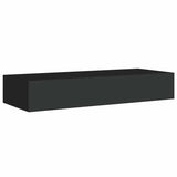 Wall-mounted Drawer Shelf Black 60x23.5x10cm MDF 330257