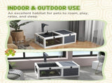 Tortoise Table with Wooden Lamp Holder, Wooden Tortoise House w/ Openable Lids, Pull-Out Trays T3398P552591