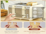 Polished Metal Kettle and Toaster Set - Cream T3398P328324