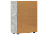 Sideboard with Shelf FLORIN Concrete Grey 55.5 x 29 x 100 cm 880254