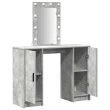 Dressing Table Light Grey 102 x 33 x 135 cm Engineered Wood 865184