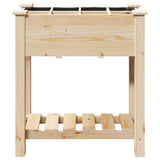 Garden Planter Beige 71 x 37 x 76.5 cm Solid fir wood 42006579