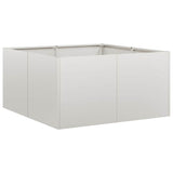 Planter 80x80x40 cm Stainless Steel 860742