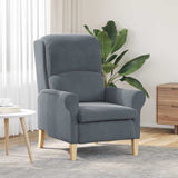 Armchair Dark grey 76 x 94 x 102 cm Velvet 42009858