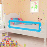 Toddler Safety Bed Rail 2 pcs Blue 150x42 cm 276088