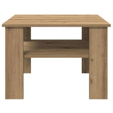 Coffee Table Artisan Oak 60x60x42 cm Engineered Wood 855795