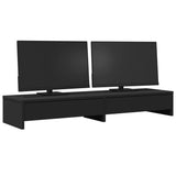 Monitor Stand with Drawers Black 100x27x15 cm Engineered Wood 854671