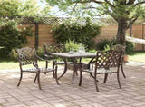 Garden Table Set 5 pcs Bronze Cast Aluminium 3334736