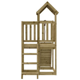 Playhouse with Climbing Wall Impregnated Wood Pine 3155833
