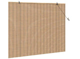 Roller Blind Natural and Brown 150 x 160 cm Bamboo 42006908