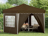 Pop-up Party Tent 195 x 195 x 245 cm Taupe Oxford Fabric 42019740