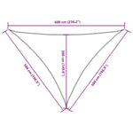 ZNTS Sunshade Sail Oxford Fabric Triangular 5x5x6 m Beige 135183