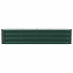 Garden Raised Bed Green 400 x 80 x 81 cm Steel 42008122