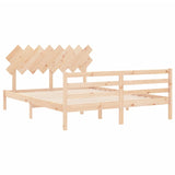 Bed Frame without Mattress 160x200 cm Solid Wood 3195296