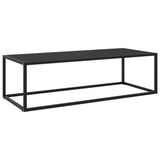Coffee Table Black Tempered glass Medium Durable Coffee Table 322884