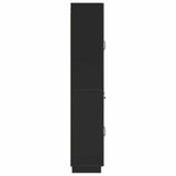 Cabinet Set 2 pcs Black Engineered Wood 3416827