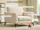 Linen-Look Armchair - Beige T3398P344642