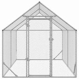 Chicken Cage Silver 400 x 170 x 177 cm Galvanised Steel 42023410