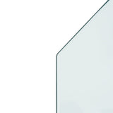 Fireplace Glass Plate Hexagon 80x60 cm 324140