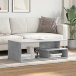 ZNTS Coffee Table Concrete Grey 102x55x35 cm Engineered Wood 848013