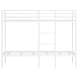 Bunk Bed without Mattress White 80x200 cm Steel 42000327