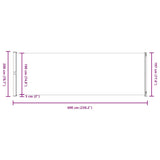 Patio Retractable Side Awning 200x600 cm Grey 317974