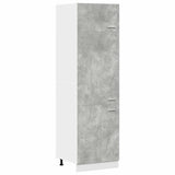 Refrigerator Cabinet Lyon Concrete Grey 60x57x207 cm Engineered Wood 856124