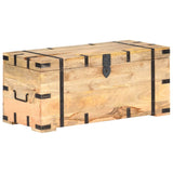 ZNTS Chest 90x40x40 cm Solid Mango Wood 289634