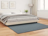 Anti-Slip Faux Rabbit Fur Rug OLITE Anthracite 160 x 160 cm 42021774