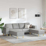 Living Room Couch 3 pcs Cloud Grey Polyester 3335120