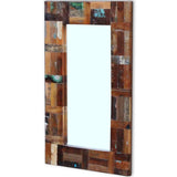 Mirror Solid Reclaimed Wood 80x50 cm 243329
