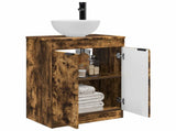 Bathroom Vanity with Sink Smoked Oak 54 x 35 x 83 cm 890143