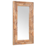 244564 Decorative Mirror Teak 120x60 cm Rectangular