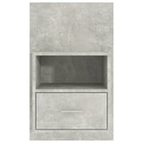 Wall-mounted Bedside Cabinets 2 pcs Concrete Grey 811016
