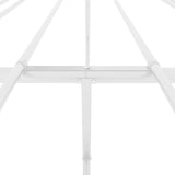 Metal Bed Frame without Mattress White 140x190cm 350913