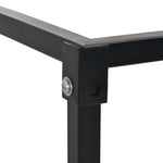 ZNTS Firewood Rack with Base Black 37x37x113 cm Steel 284702
