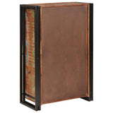 Highboard with Doors Brown Solid Reclaimed Wood and Metal 4104768