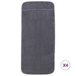 Beach Towels 4 pcs Anthracite 60x135 cm Fabric 400 GSM 3157054