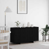 Sideboard Black Oak 135 x 41 x 75 cm Engineered Wood 3333895